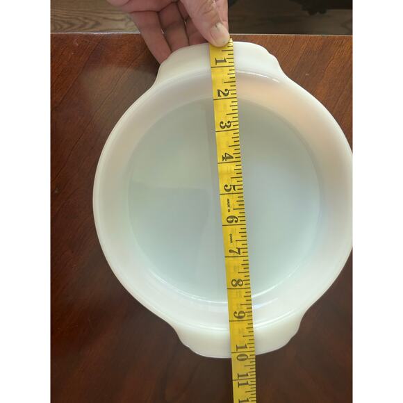 2 Fire King by Anchor Hocking 450 “Peach Lustre” 8” Pie Plate/Casserole Dish - Picture 4 of 9